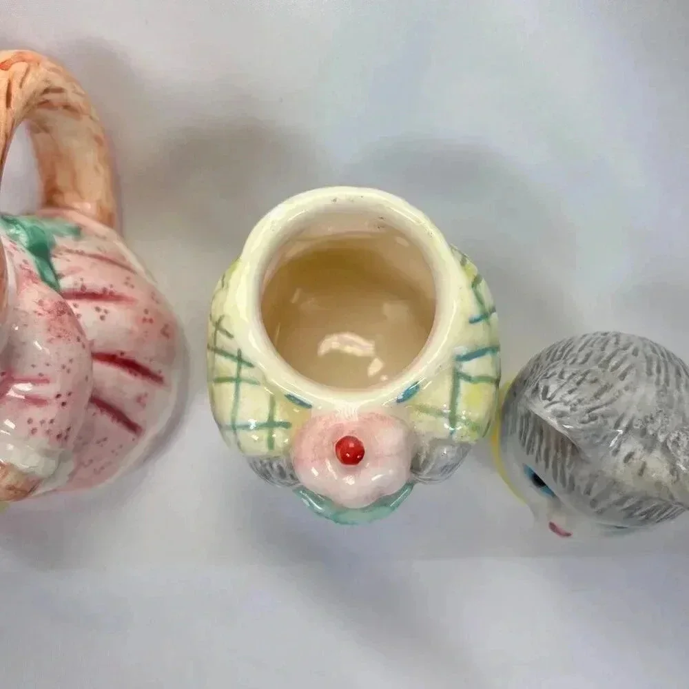 Vintage Avon Ceramic Country Purrfection Cat Creamer Sugar Set